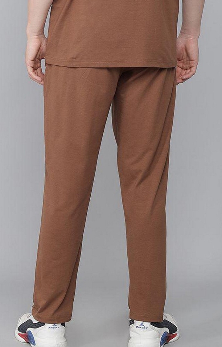 Men's Coffee Solid Trackpants