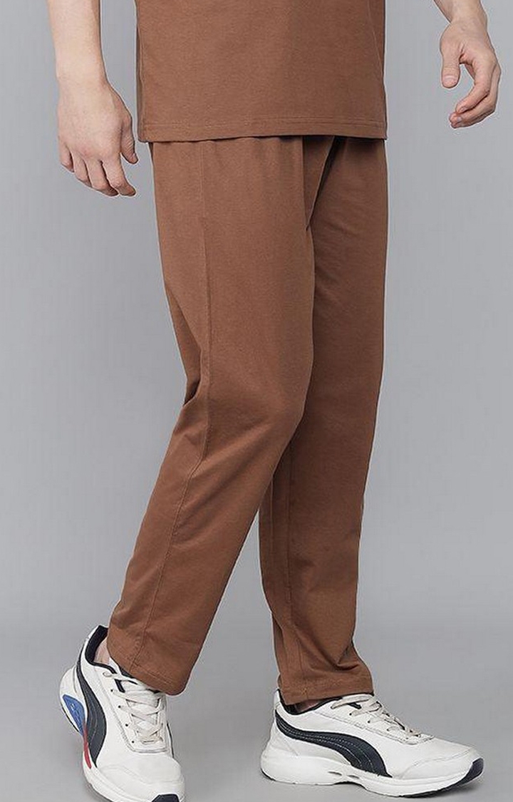 Men's Coffee Solid Trackpants