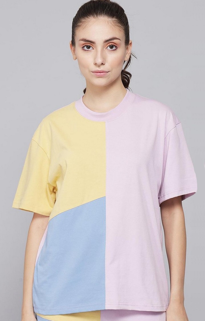 GRIFFEL | Women's Printed Regular fit Multi T-shirt