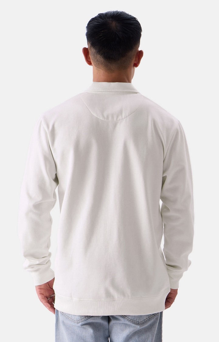 Men's Solids Eggshell White Jackets