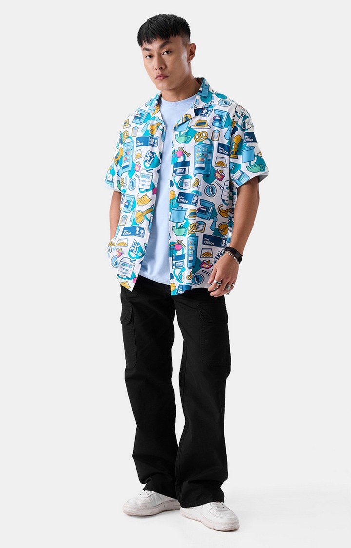 Men's The Office Dunder Mifflin's Pattern Holiday Shirts