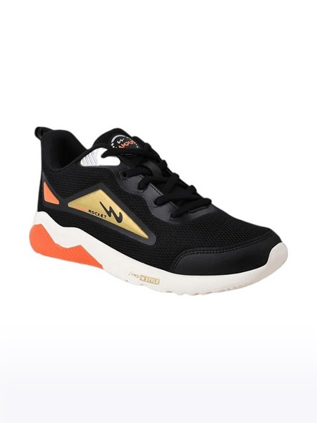 Girls Black FUNKY CHILD Running Shoes