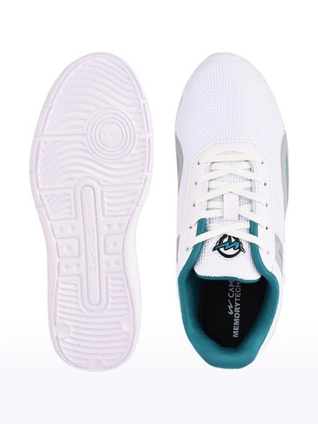 Campus Shoes | Boys White CAMP RENLY JR Running Shoes 3