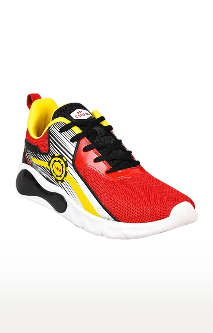 Campus Shoes | Unisex  Red Mesh Running Shoes 0