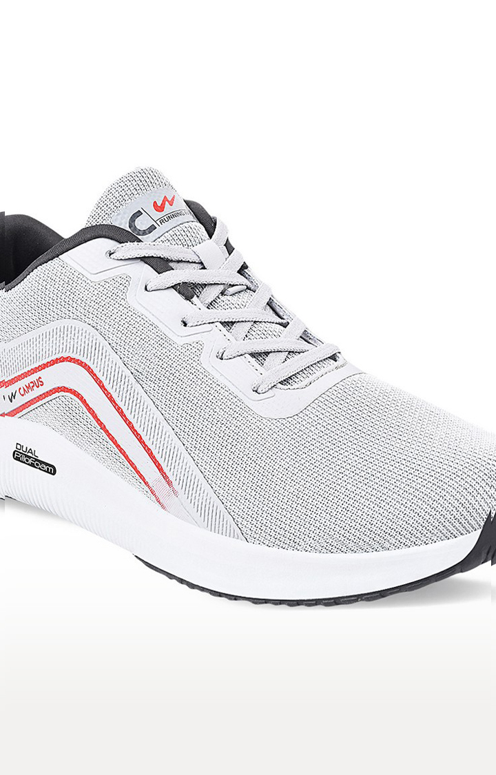 Men's Camp Grey Mesh Running Shoes