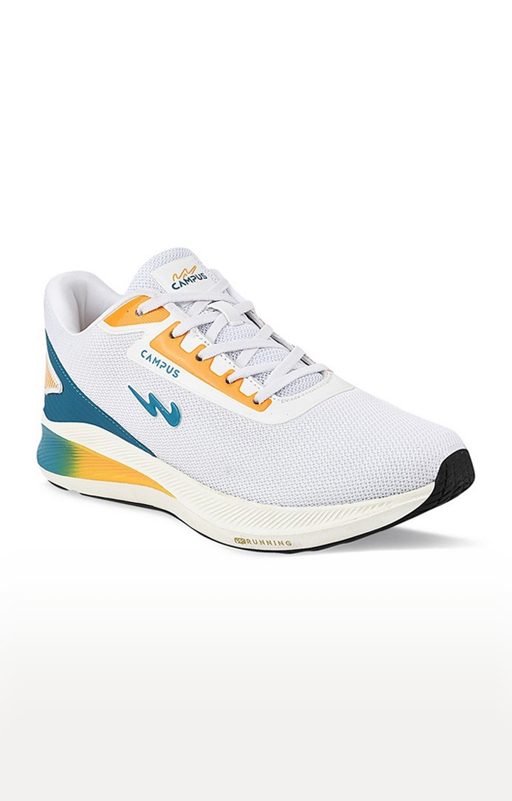 Campus Shoes | Men's Camp White Mesh Outdoor Sports Shoes 0