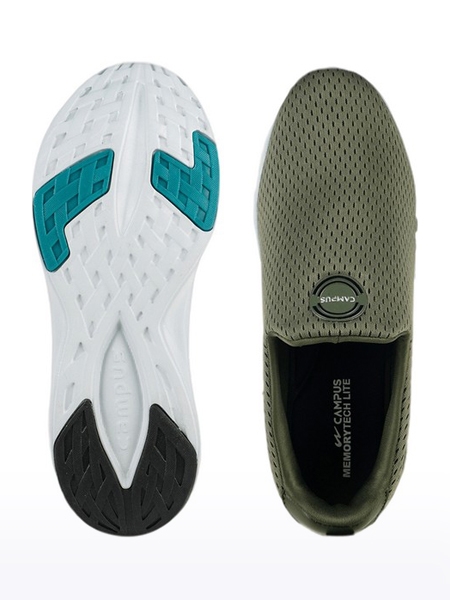 Campus Shoes | Men's Green KELEN Casual Slip ons 3