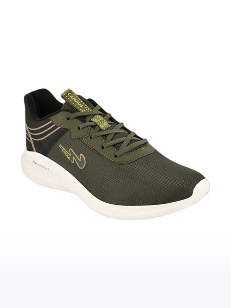 Campus Shoes | Men's Green CAMP PUNCH Running Shoes 0