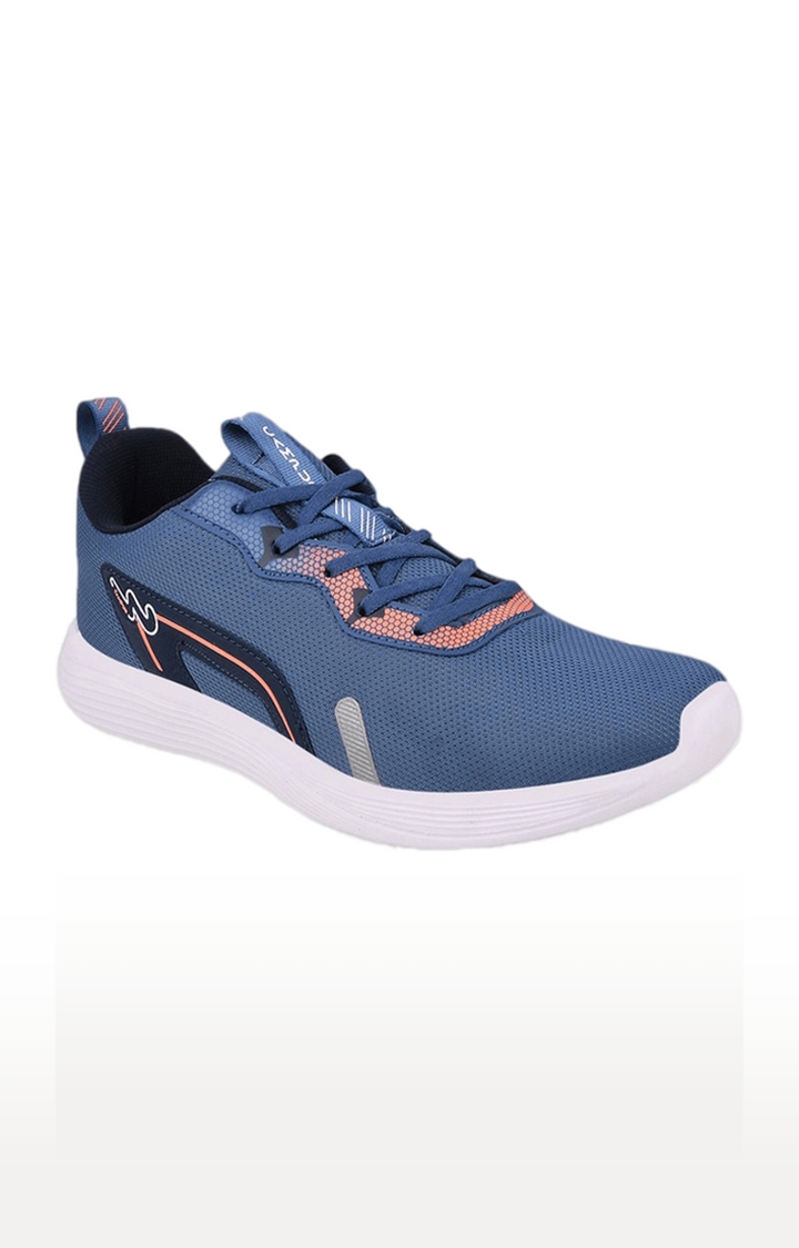Campus Shoes | Men's Camp Blue Mesh Indoor Sports Shoes 0