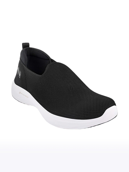 Campus Shoes | Men's Black MAXWIN Casual Slip ons 0