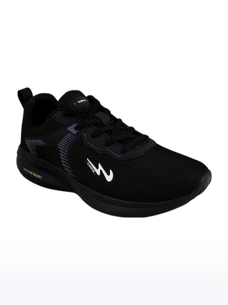 Campus Shoes | Men's Black CARLO Running Shoes 0