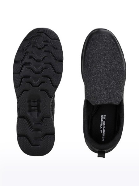 Men's Black QUBA Casual Slip ons