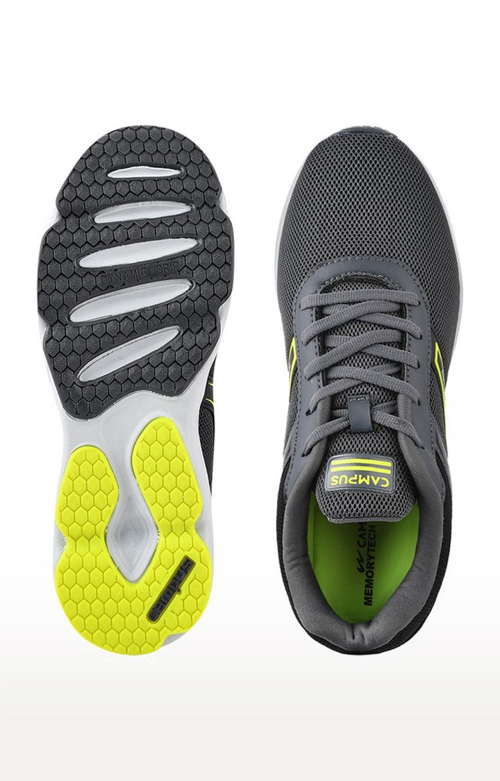 Men's Grey Mesh Running Shoes