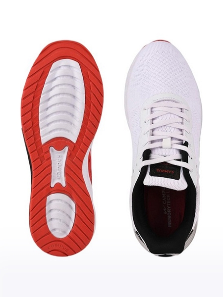 Campus Shoes | Men's White TRAP Running Shoes 2