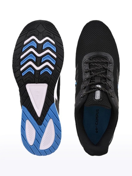 Campus Shoes | Men's Black LESTOR Running Shoes 3