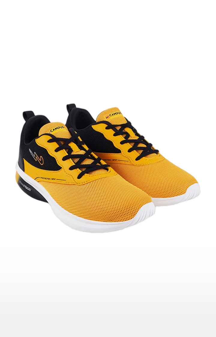 Men's Yellow Mesh Running Shoes