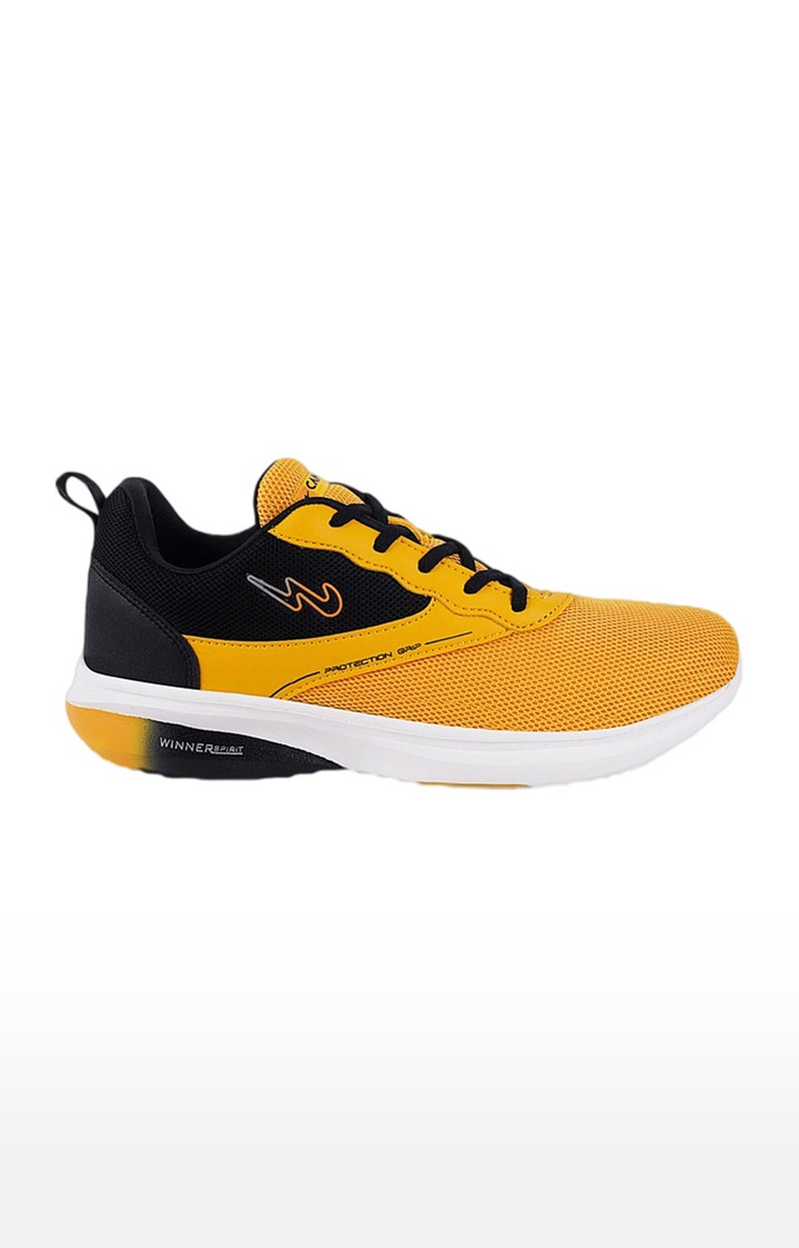 Men's Yellow Mesh Running Shoes