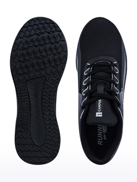 Campus Shoes | Men's Black LUCAS Running Shoes 3