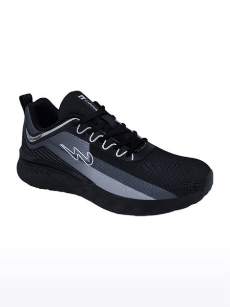 Campus Shoes | Men's Black LUCAS Running Shoes 0