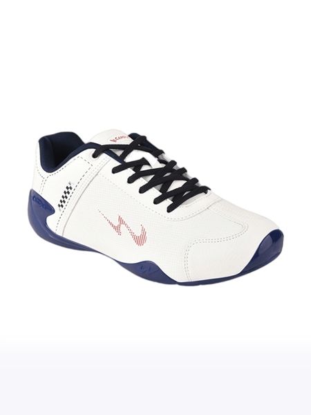 Campus Shoes | Men's White CAMP TURBO Running Shoes 0