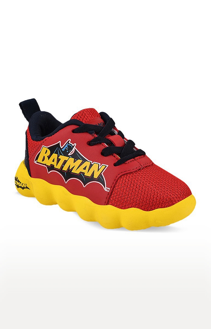 Campus Shoes | Boys Camp Red Mesh Running Shoes 0