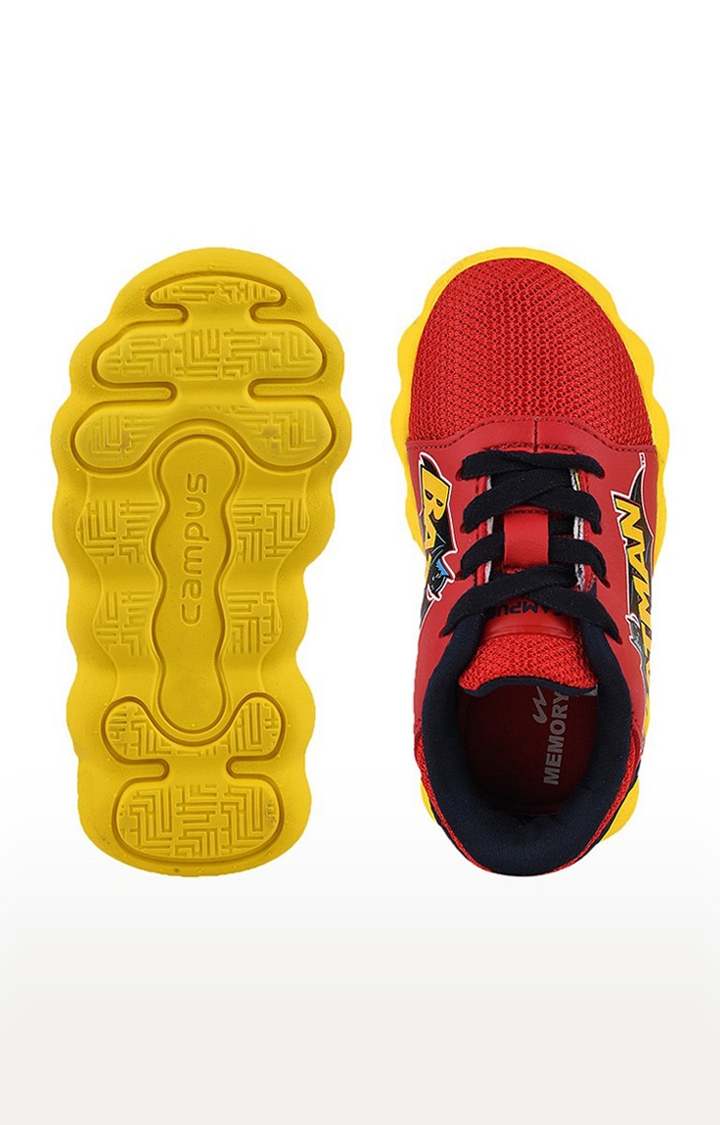 Campus Shoes | Boys Camp Red Mesh Running Shoes 2