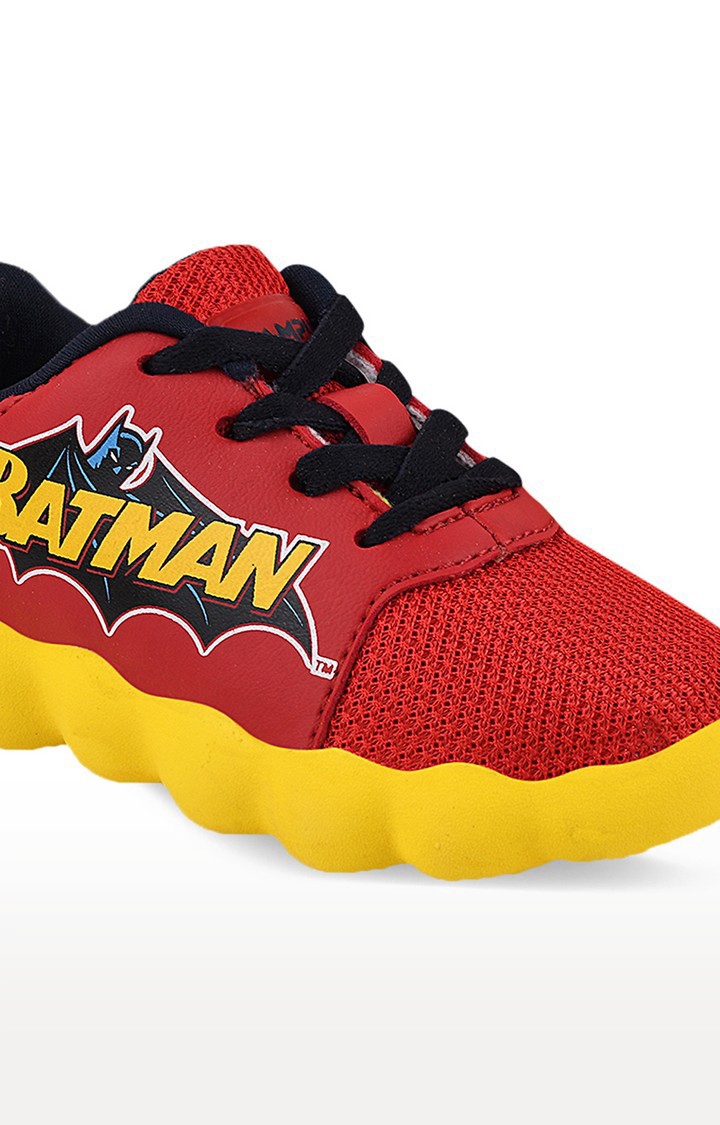Campus Shoes | Boys Camp Red Mesh Running Shoes 3