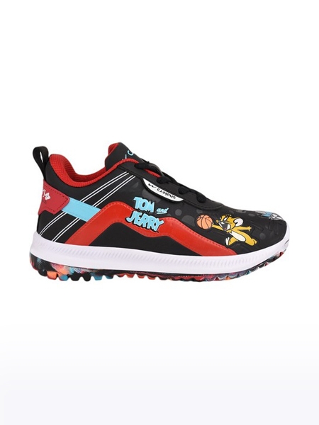 Campus Shoes | Boys Black LEH K Running Shoes 1