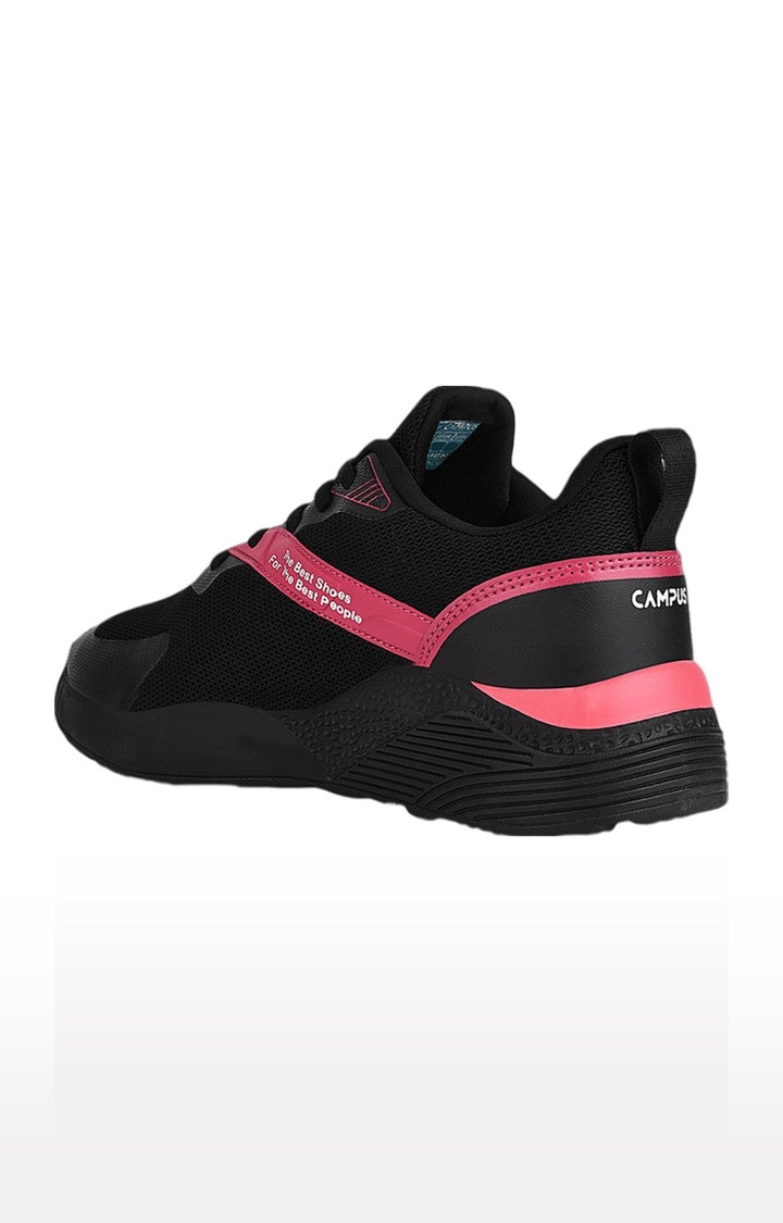 Campus Shoes | Women's Nemo Black Mesh Outdoor Sports Shoes 2