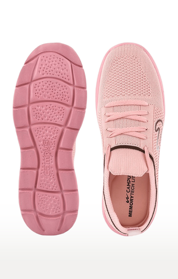 Women's Pink Mesh Running Shoes