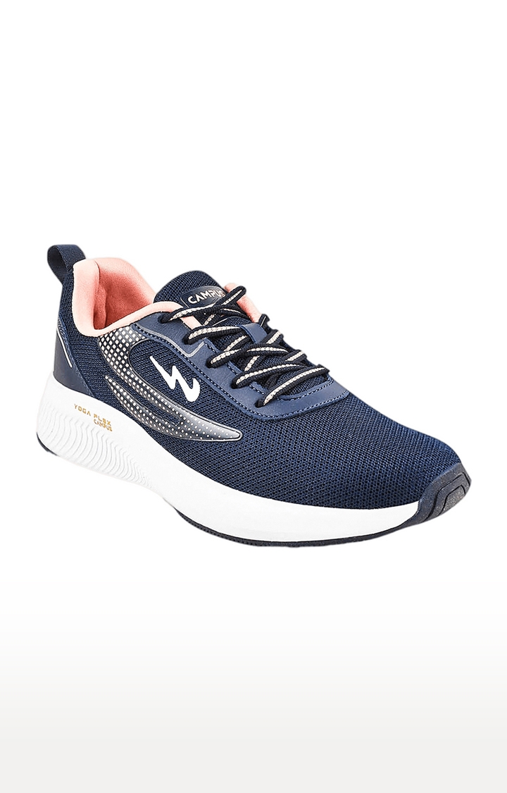 Campus Shoes | Women's CAMP Blue Mesh Running Shoes 0
