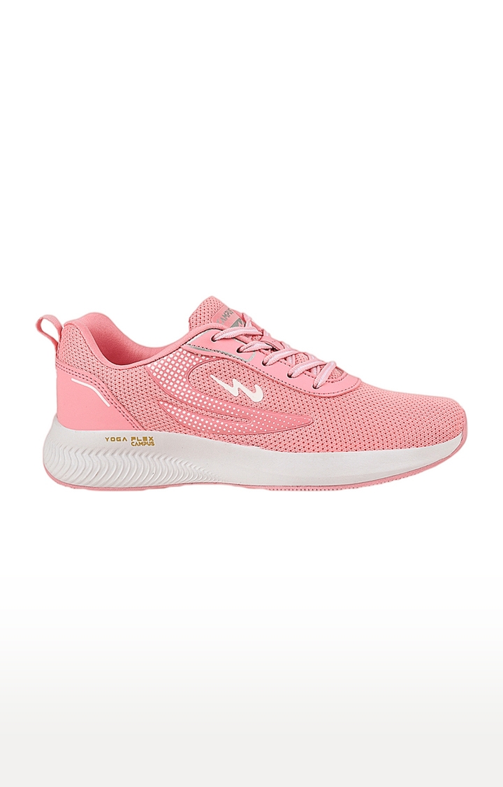 Campus Shoes | Women's Camp Pink Mesh Running Shoes 1