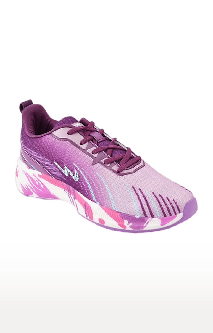 Campus Shoes | Women's  Purple Mesh Running Shoes 0