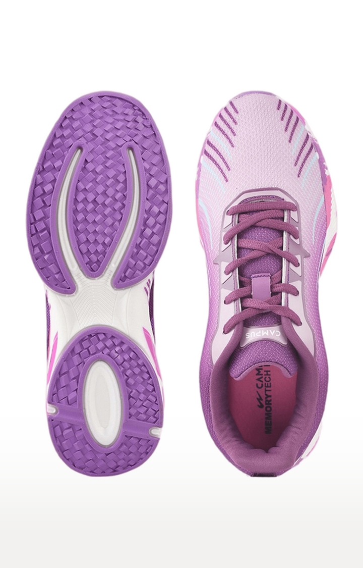 Campus Shoes | Women's  Purple Mesh Running Shoes 3
