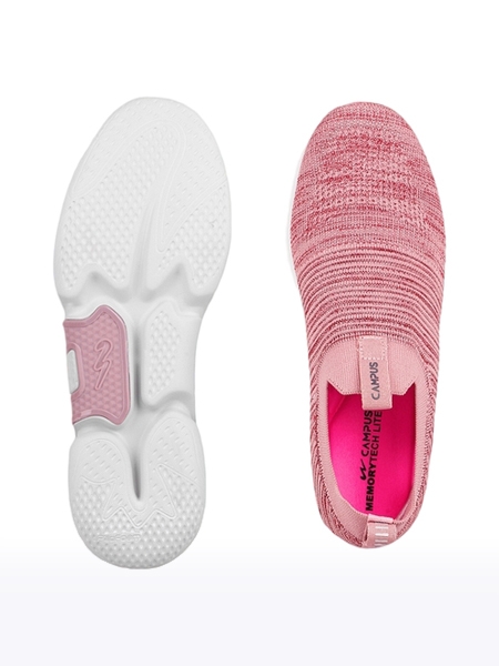 Campus Shoes | Women's Pink ALURA Casual Slip ons 3