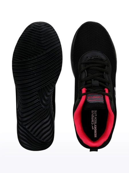 Campus Shoes | Women's Black LISA (N) Running Shoes 3
