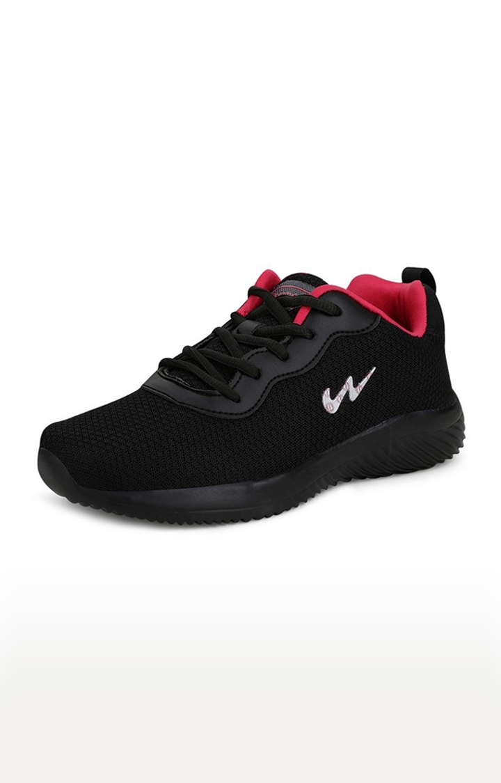 Campus Shoes | Women's Lisa Black Mesh Outdoor Sports Shoes 0