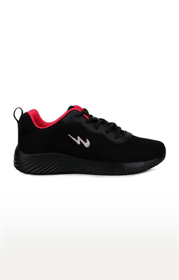 Campus Shoes | Women's Lisa Black Mesh Outdoor Sports Shoes 1