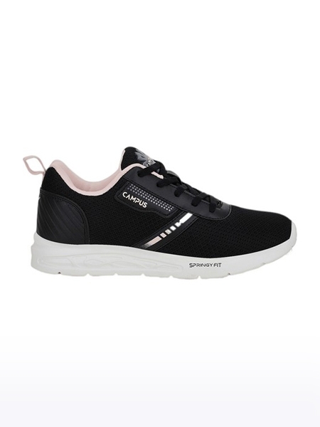 Campus Shoes | Women's Black DOLPHIN Running Shoes 1