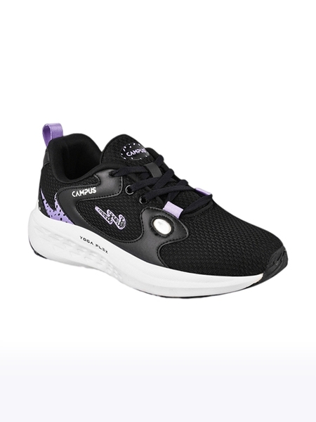 Campus Shoes | Women's Black CAMP GLITTER Running Shoes 0