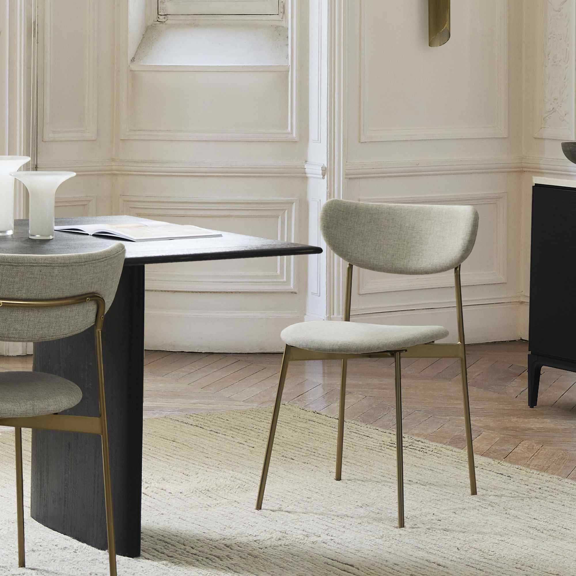 west elm | Modern Petal Fully Upholstered Dining Chair
