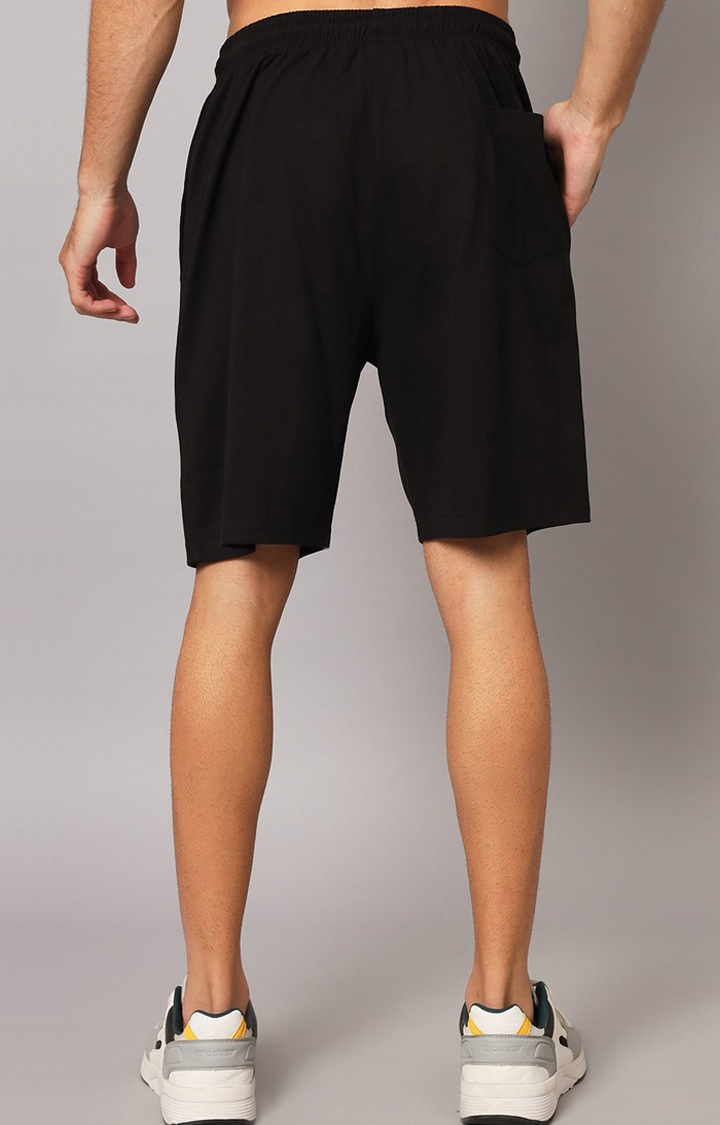 Men's Black Printed Co-ords