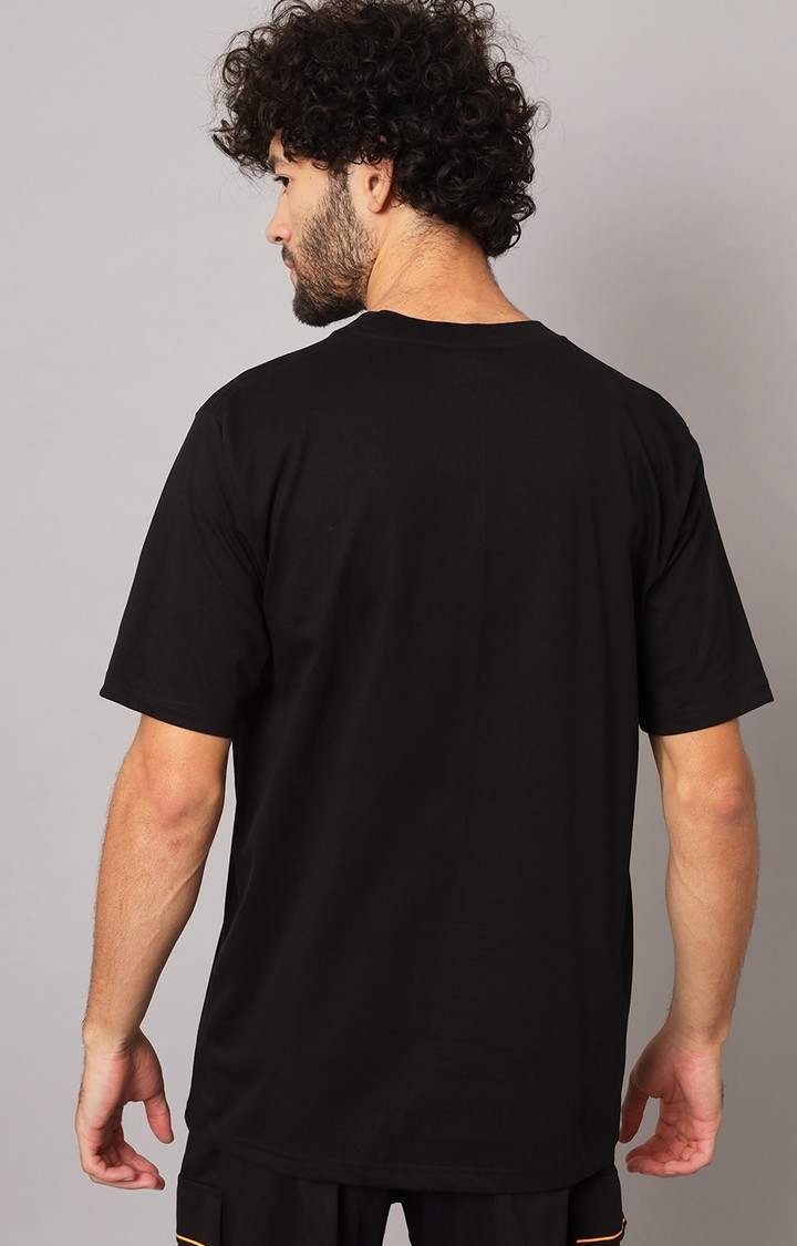 Men's Black Typographic Co-ords