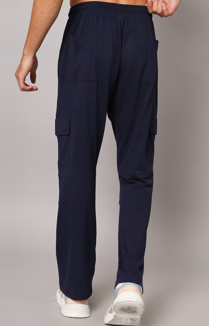Men's Blue Printed Co-ords