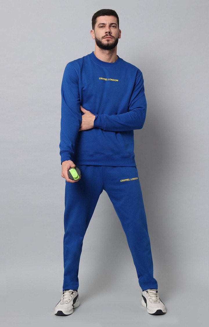 Men's Royal Solid Tracksuits