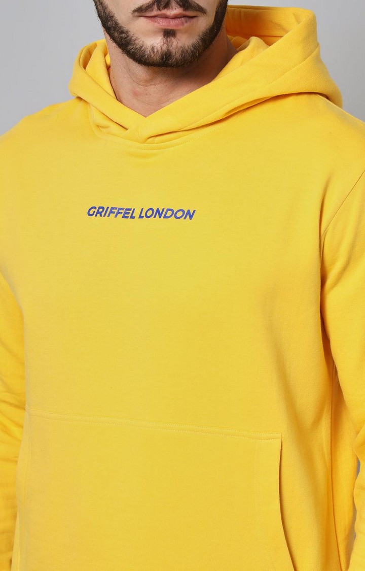 Men's Yellow Solid Tracksuits