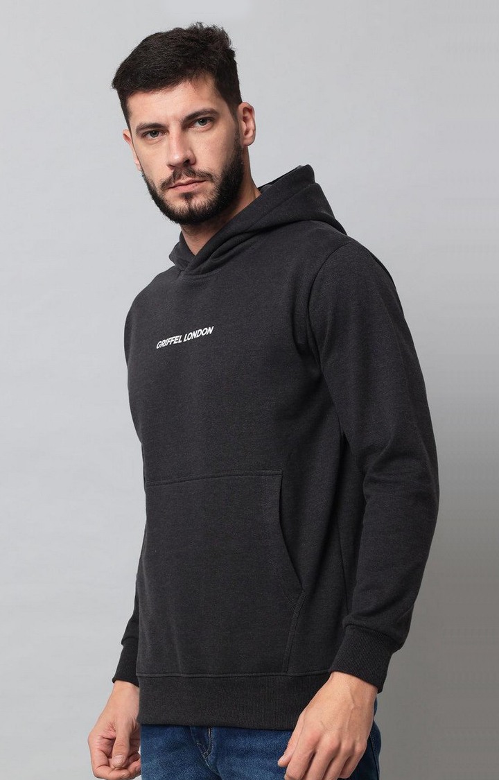 Men's Anthra Solid Hoodies