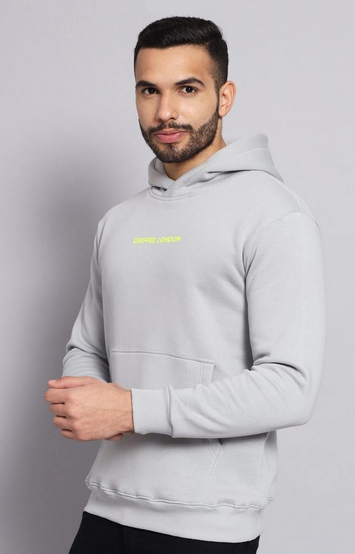 Men's St.Grey Solid Hoodies