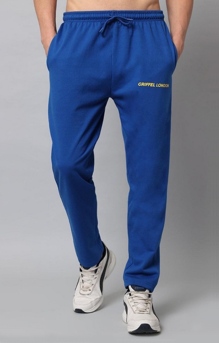 Men's Royal Solid Trackpants