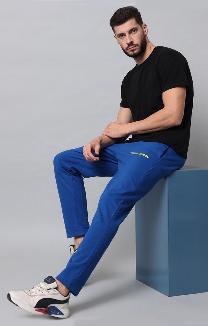 Men's Royal Solid Trackpants